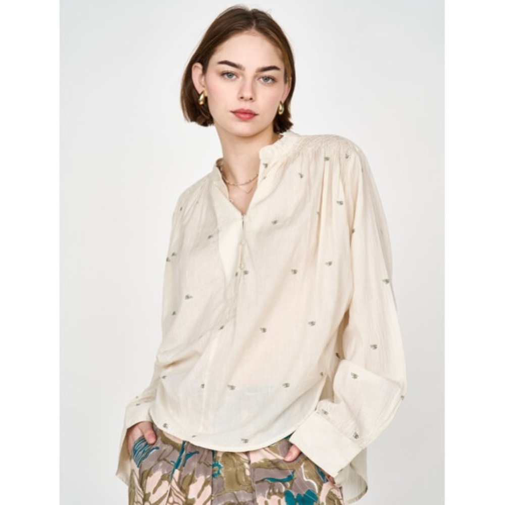 MIRTH Florence Blouse Ivory Janadani Size medium - Picture 9 of 10